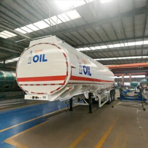 3 Axle Aluminum Tank Trailer 42,000L side view on highway