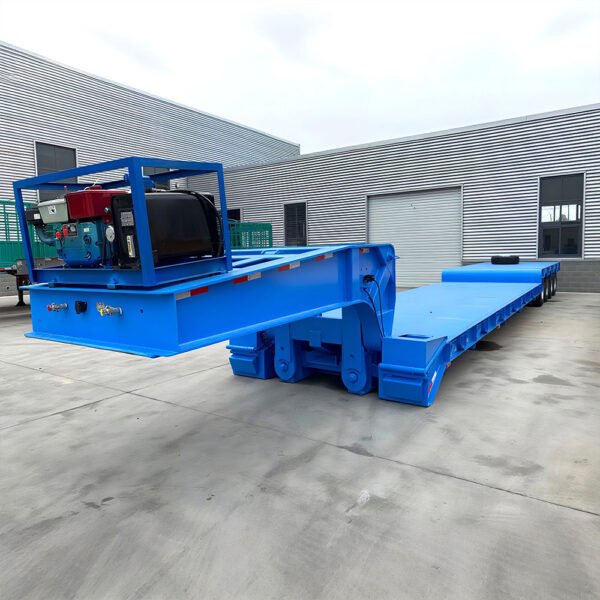4 axle 80T RGN low bed trailer