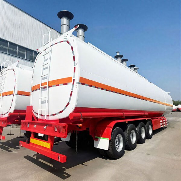 80CBM 4 axle bitumen tanker semi-trailer for asphalt transport