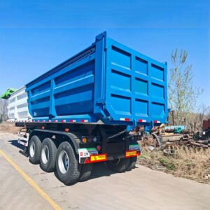 3 Axle 30CBM U Dump Trailer by ZW Group front side view