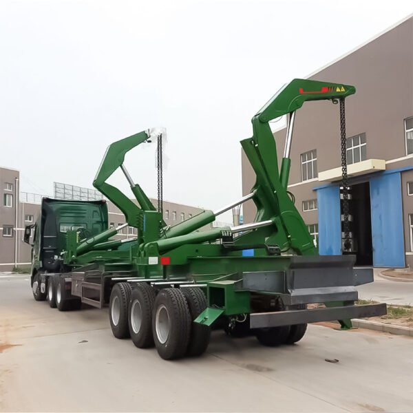 40ft container sideloader trailer with adjustable cranes for 20ft and 40ft containers