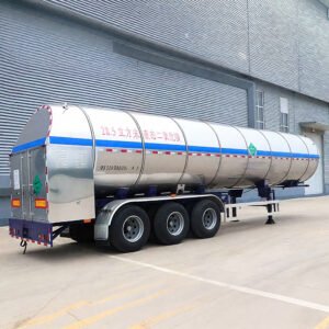 ZW Group 3 axle liquid CO₂ tank semi trailer for carbon dioxide transportation