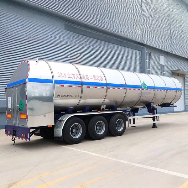 ZW Group 3 axle liquid CO₂ tank semi trailer for carbon dioxide transportation