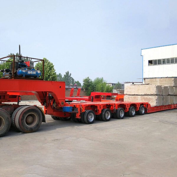 Nicolas Modular Trailer with hydraulic steering and heavy-duty axles by ZW Group