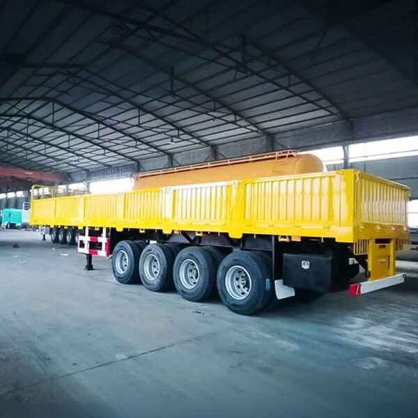 4 Axle Side Wall Semi Trailer for heavy-duty bulk cargo transport by ZW Group