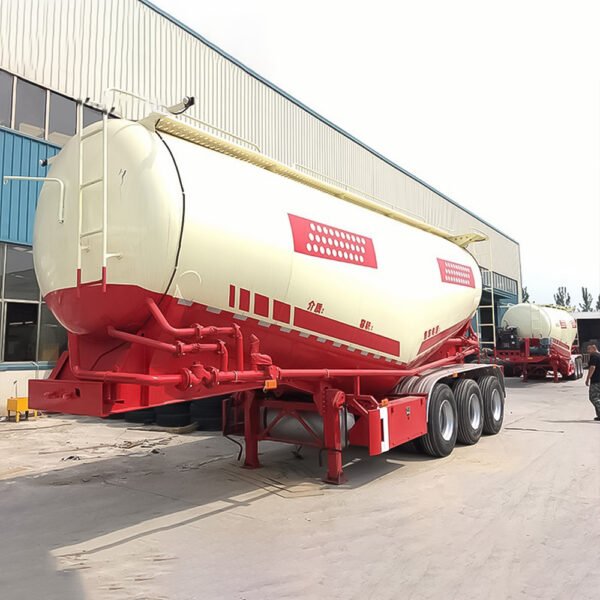 ZW Group 35CBM Bulk Cement Tanker Truck Trailer for cement, lime powder, fly ash, soda ash transport
