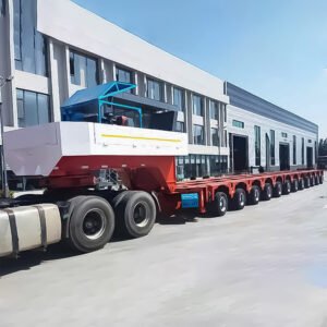 Goldhofer Hydraulic Modular Trailer front view by ZW Group