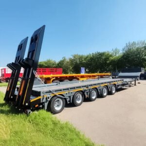 ZW Group 5-Axle Extendable Lowboy Trailer for heavy-duty cargo transport