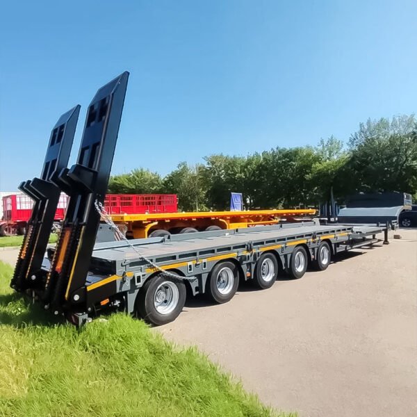 ZW Group 5-Axle Extendable Lowboy Trailer for heavy-duty cargo transport