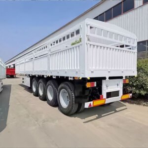 4 Axle Fence Cargo Semi Trailer, ZW Group heavy-duty cargo trailer