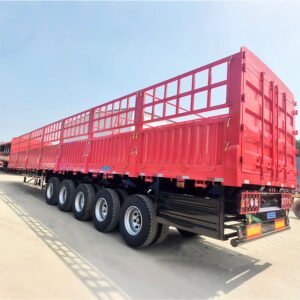 ZW Group 5 Axle 80T Fence Cargo Semi Trailer for heavy-duty transport