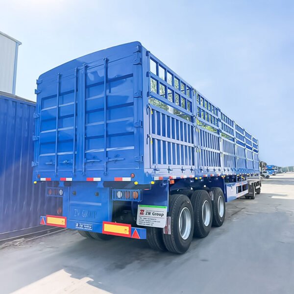 3 Axle Fence Semi Trailer full view