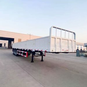 3 Axle Wall Side Semi Trailer for bulk cargo and industrial transport