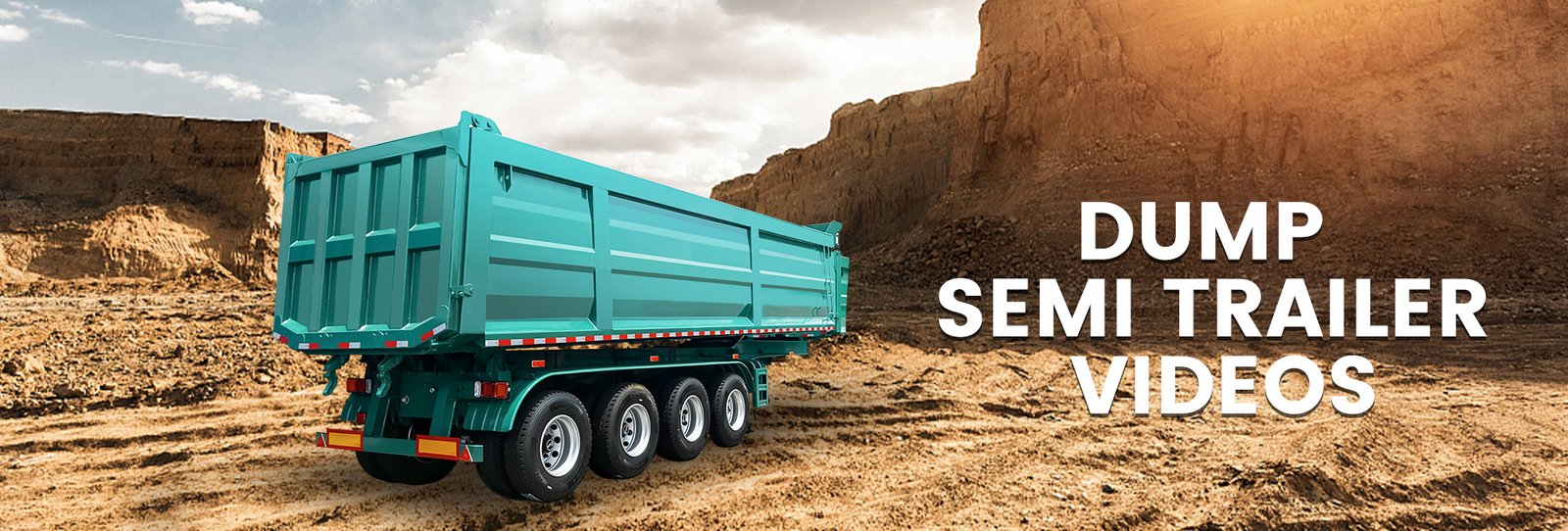 ZW Group dump semi trailer videos showing rear tipper and side tipper semi trailers in action for bulk transport