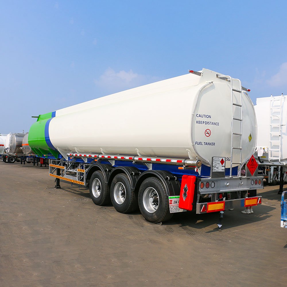 ZW Group 3 Axle Aluminum Fuel Tanker Semi Trailer - Lightweight Fuel Transport
