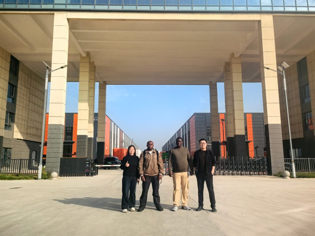 Congo clients visiting ZW Group factory, inspecting 21 HOWO tractor trucks and 24 flatbed semi trailers