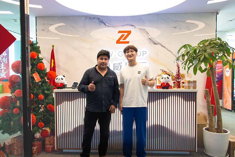 Peru client purchasing dump semi trailer and mining machinery from ZW Group