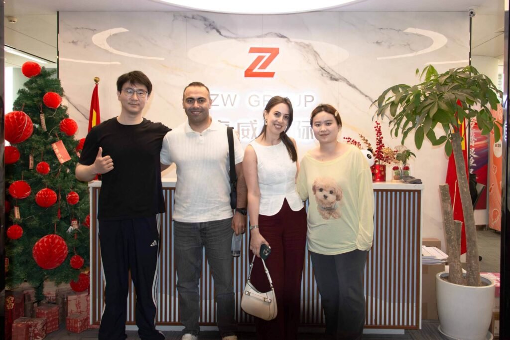 Armenian clients visiting ZW Group office to repeat buy semi-trailers for Armenia.