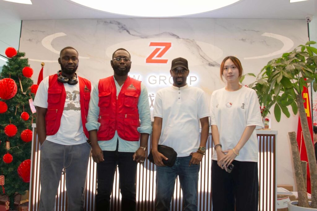 Burkina Faso clients visit ZW Group for HOWO trucks and dump semi trailers