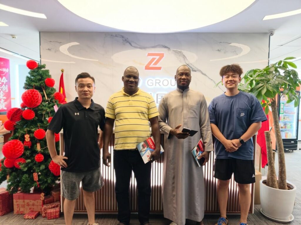 Burkina Faso client visiting ZW Group for cement tanker Burkina Faso semi-trailers and sewage trucks procurement