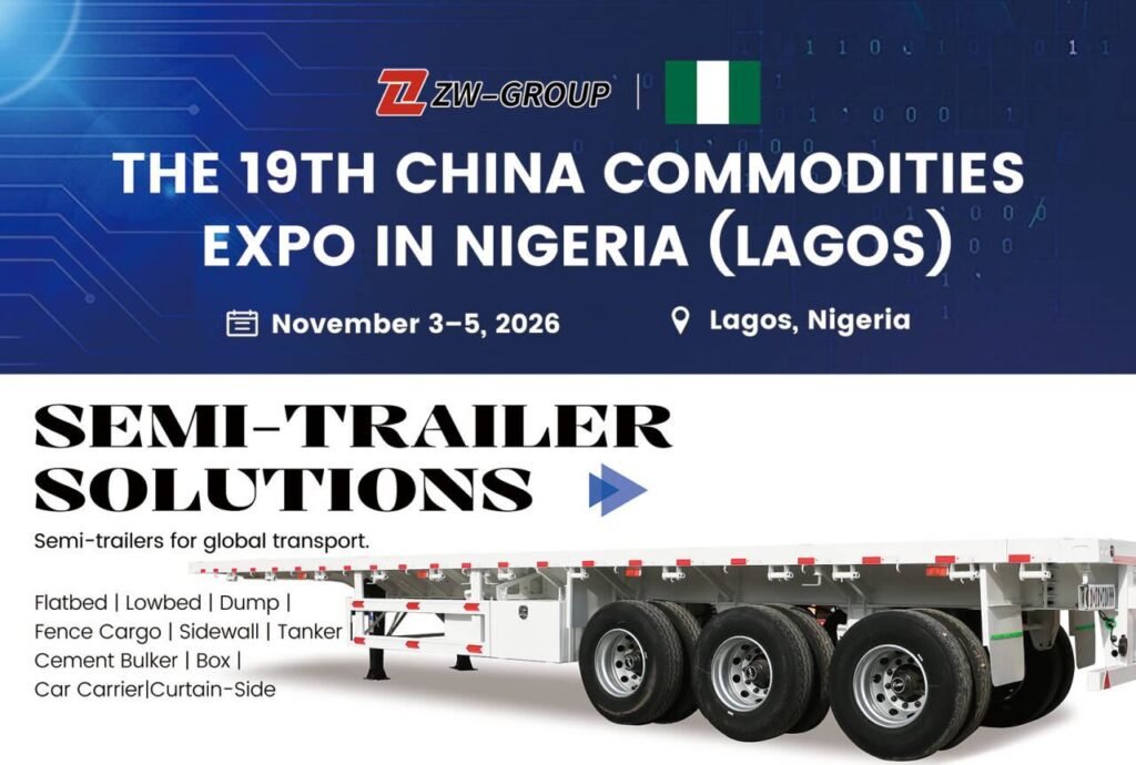 ZW Group semi-trailer solutions at Nigeria Expo 2026, Booth 1A01